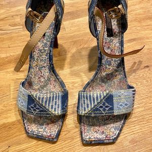 Louis Vuitton Patchwork Denim Sandals